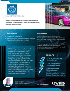 Case Study: How Kauff's Tint & Wraps Grew Revenue 117% in Q1 and Expanded Service Offerings